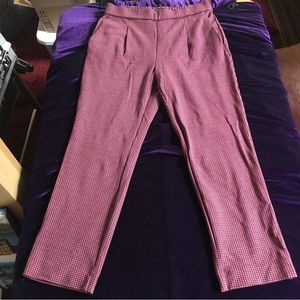 ann taylor houndstooth pants med